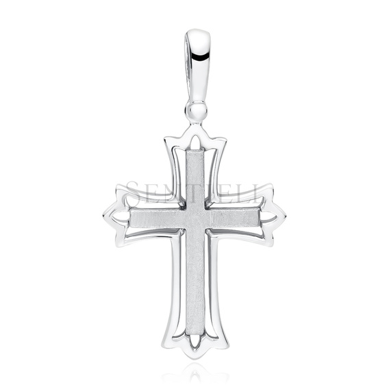 Colgante cruz de plata de ley 925