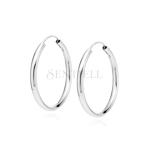 Silver (925) earrings hoop