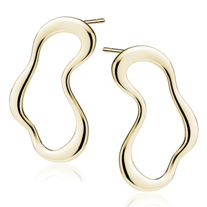 Silver (925) gold-plated earrings