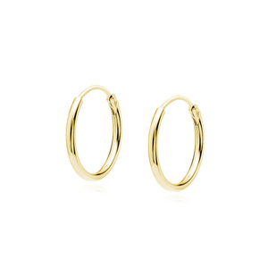 Silver (925) gold-plated earrings hoop