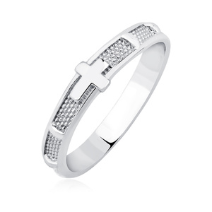 Anillo de plata de ley 925 - rosario