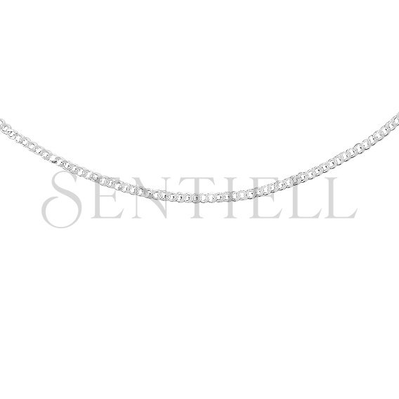 Silver (925) diamond-cut chain - curb extra flat Ø 050