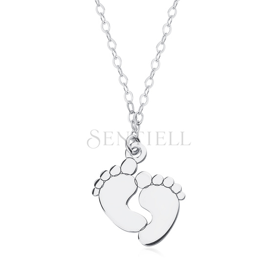 Silver (925) necklace - little feet