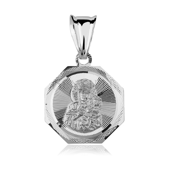 Colgante de Plata de ley 925 Virgen María / Virgen Negra