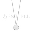 Silver (925) necklace with circle