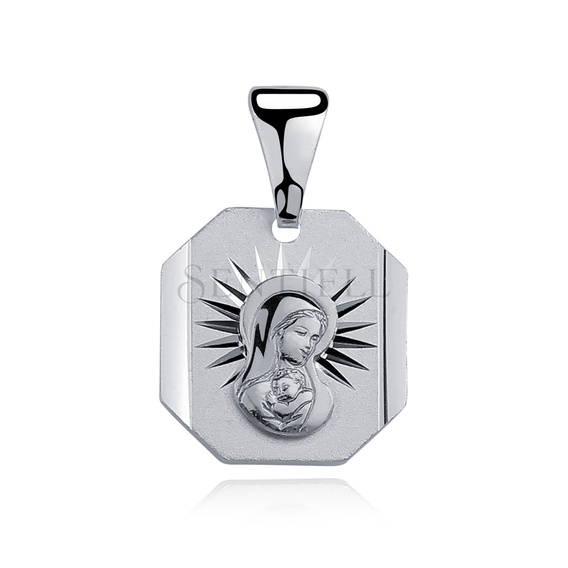 Colgante de Plata de ley 925 Virgen María Madonna