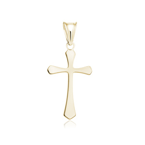 Silver (925) gold-plated pendant cross