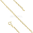 Silver (925) gold-plated chain anchor diamond cut without plating