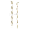 Silver (925) gold-plated earrings - chain links