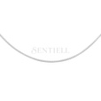 Silver (925) Venetian box chain, diamond-cut, rhodium-plated