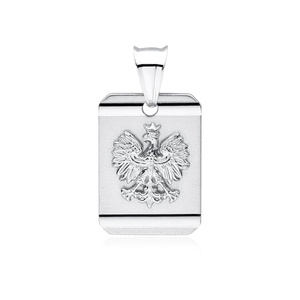 Colgante de plata de ley 925 - águila coronada - símbolo nacional de Polonia