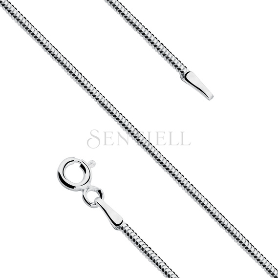 Silver (925) chain real snake  Ø 140 rhodium-plated