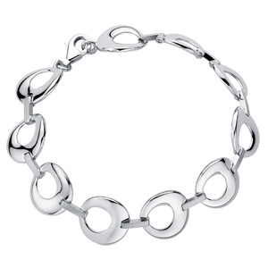 Silver (925) bracelet with round elements 