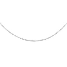 Silver (925) Venetian box chain, diamond-cut, rhodium-plated