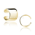 Silver (925) gold-plated flat ear-cuff