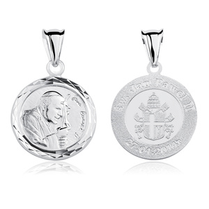 Silver (925) pendant - Saint Pope John Paul II