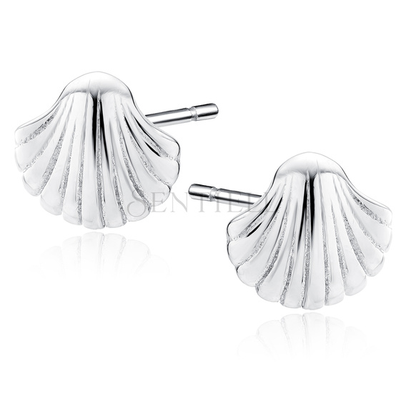 Pendientes de plata de ley 925 - conchas marinas