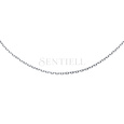 Silver (925) diamond cut anchor chain rhodium-plated