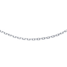 Silver (925) chain anchor diamond cut without plating