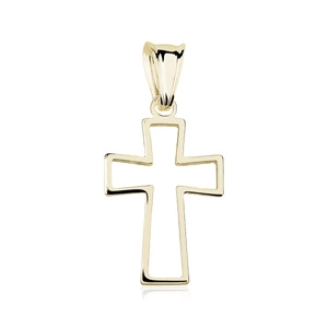 Silver (925) gold-plated pendant cross