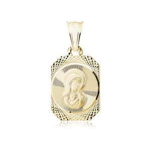 Silver (925) gold-plated pendant Blessed Virgin Mary Madonna