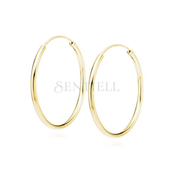 Silver (925) gold-plated earrings hoop