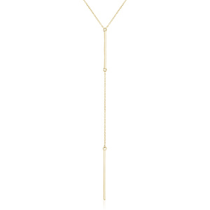 Silver (925) necklace, gold-plated