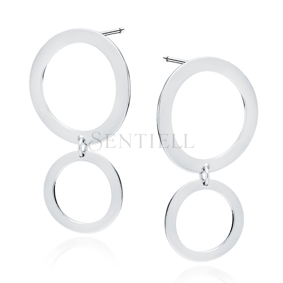 Silver (925) earrings - circles