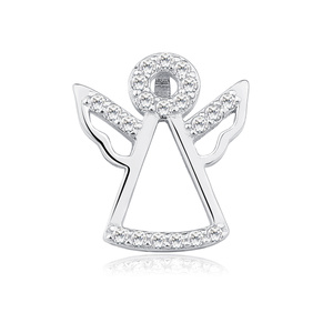 Silver (925) pendant with zirconia - angel