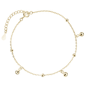 Silver (925) gold-plated bracelet with balls
