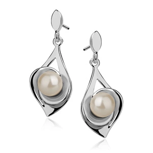 Silver (925) earrings - pearl