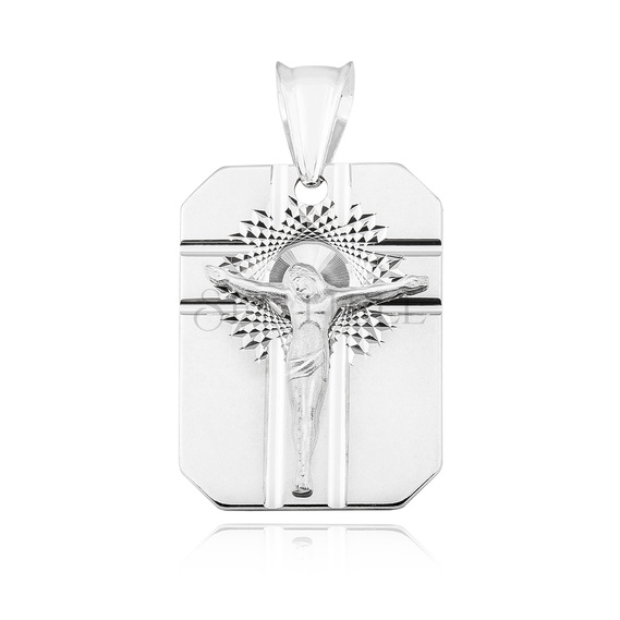 Silver (925) pendant Jesus on cross