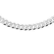 Silver (925) diamond-cut  chain - curb extra flat Ø 180