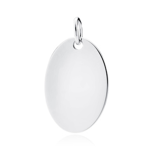 Silver (925) oval pendant