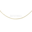 Silver (925) diamond cut anchor chain gold-plated