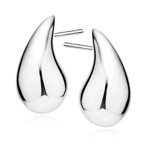 Silver (925) drop-shaped earrings - 25mm