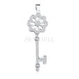 Silver (925) key pendant with zirconia 