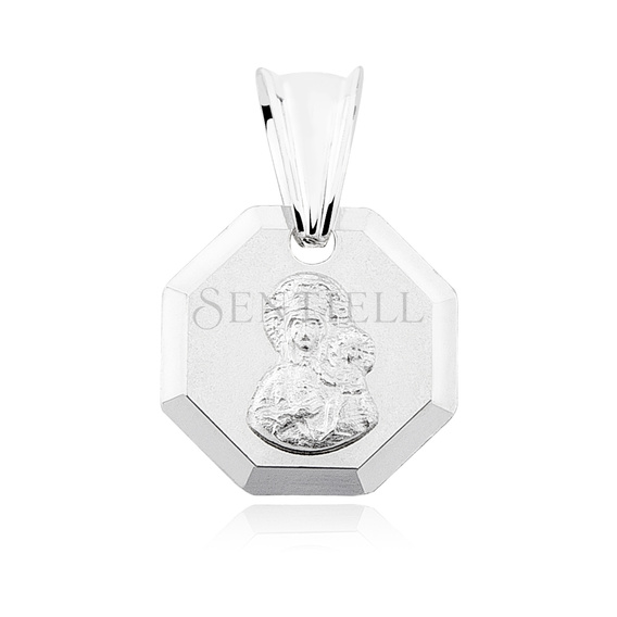 Colgante de plata de ley 925 Virgen María / Virgen Negra