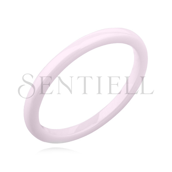 Pink ceramic ring 2mm