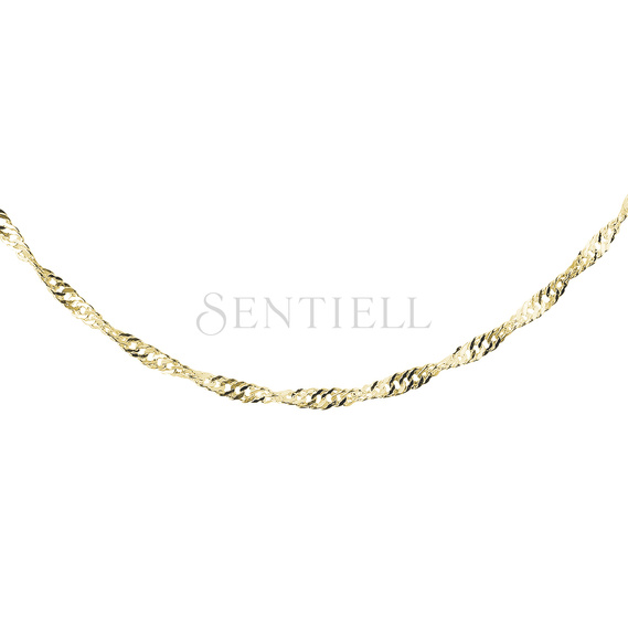 Silver (925) chain singapur Ø 030 - gold plated