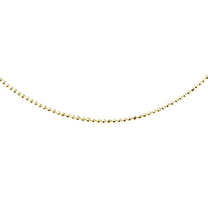 Silver (925) ball chain necklace 8L - gold plated