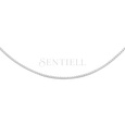 Silver (925) rhodium-plated Venetian box chain - diamond-cut