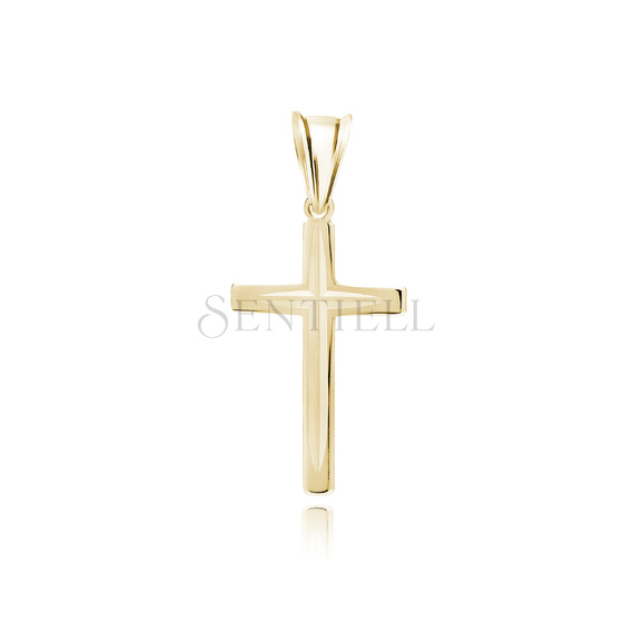 Silver (925) gold-plated pendant cross