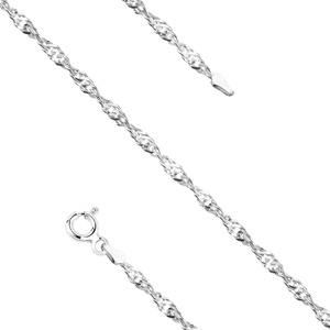 Silver (925) chain singapur bracelet Ø 034