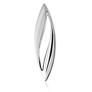 Silver pendant (925) elegant high polished and satin