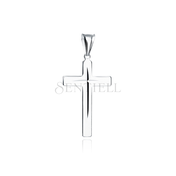 Silver (925) diamond cut pendant cross