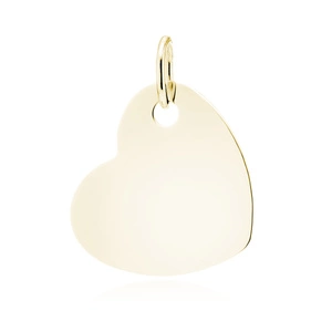 Silver (925) gold-plated heart pendant