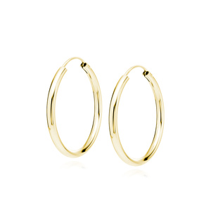 Silver (925) gold-plated earrings hoop