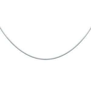 Silver (925) chain 8 sides snake  Ø 015 - rhodium plated