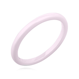 Pink ceramic ring 2mm